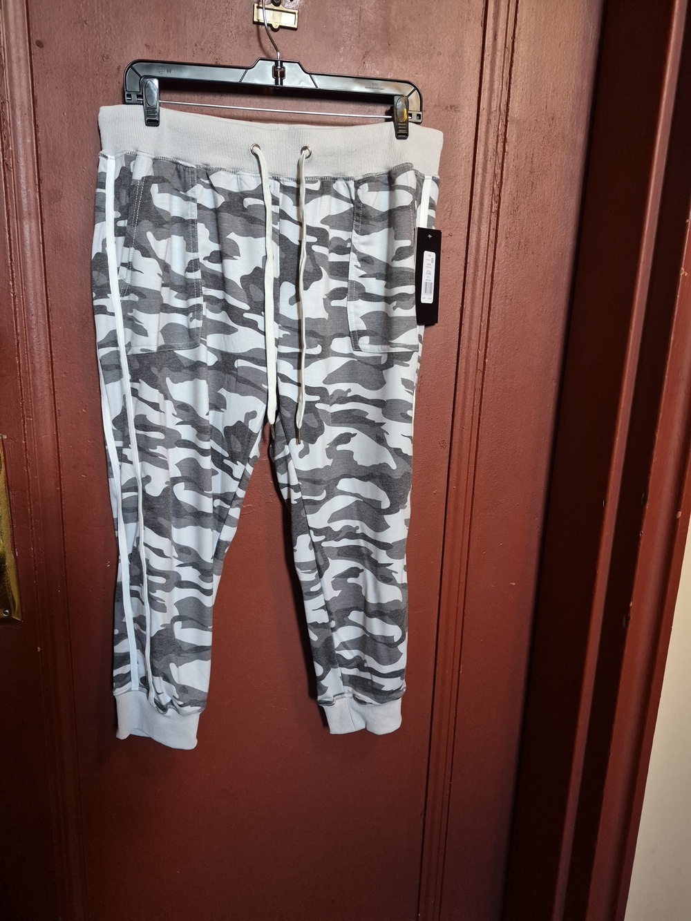 Haiku Men’s Camo Slate Joggers - Gray & Black Elastic Waistband Size M